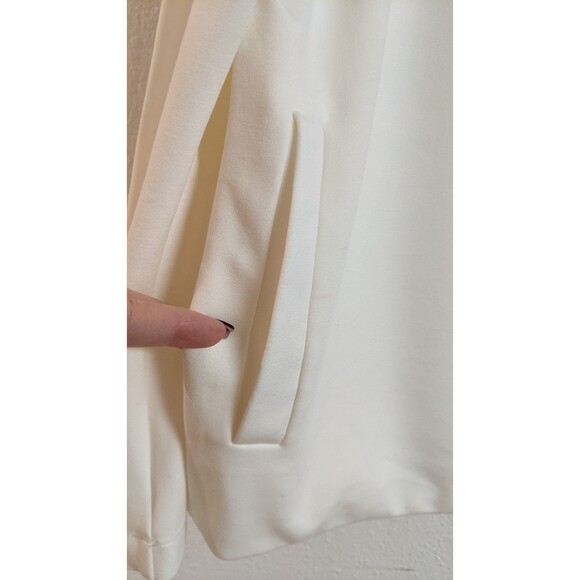 Wmn's EILEEN FISHER Full- Zip Ivory Moto Jacket w/ Side Pockets Small EXCELLENT! - Picture 8 of 15